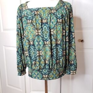 Cha Cha Vente colorful paisley blouse